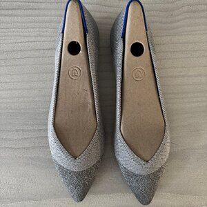 Like New - Rothy's The Point - Silver Metallic - 10